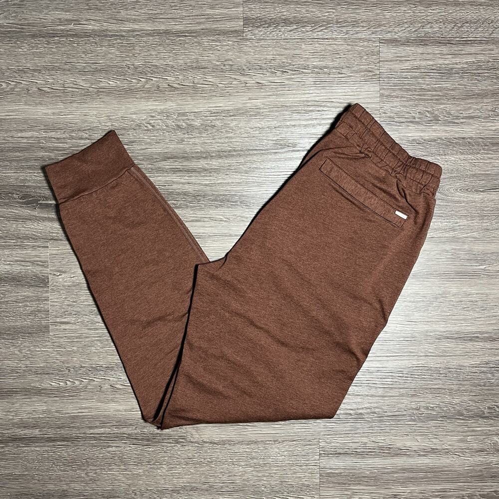 Vuori Performance Jogger Pants Womens Medium Heather Maroon DreamKnit Lounge EUC